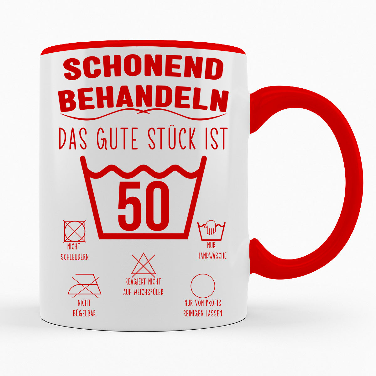 SCHONEND BEHANDELN DAS GUTE STÜCK IST - VERSCH. ALTER - TASSE