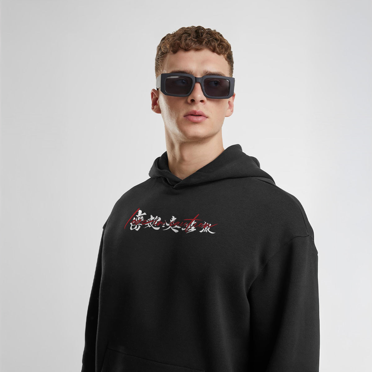 LOVE IN CAUTION OVERSIZED JAPAN HOODIE