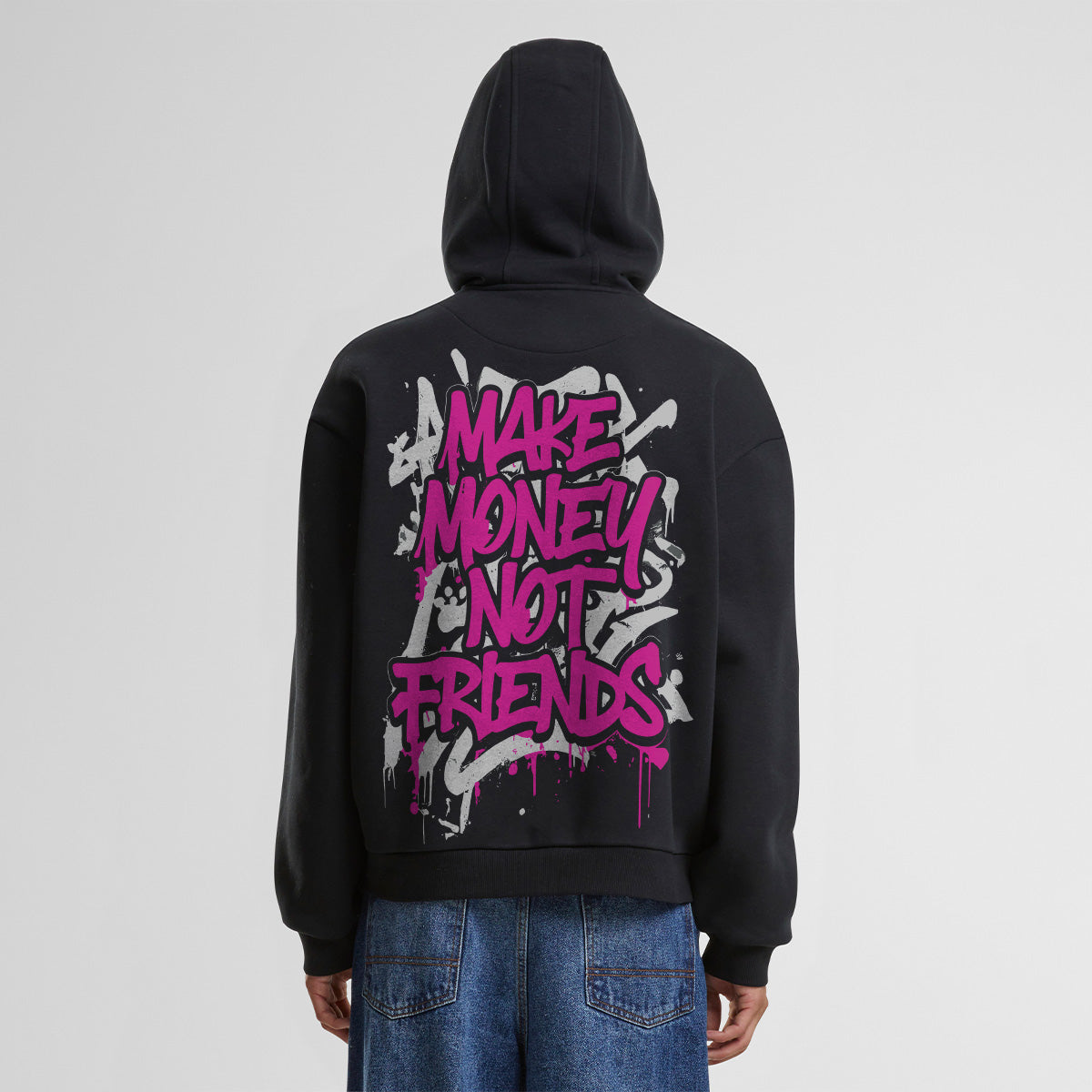 MAKE MONEY NOT FRIENDS OVERSIZED CLASSIC HOODIE