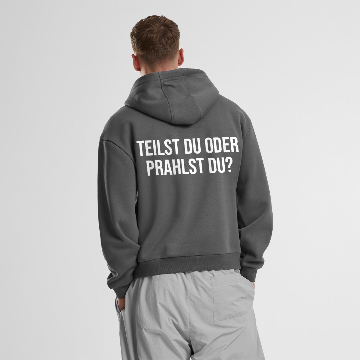 TEILST DU ODER PRAHLST DU OVERSIZED CLASSIC HOODIE