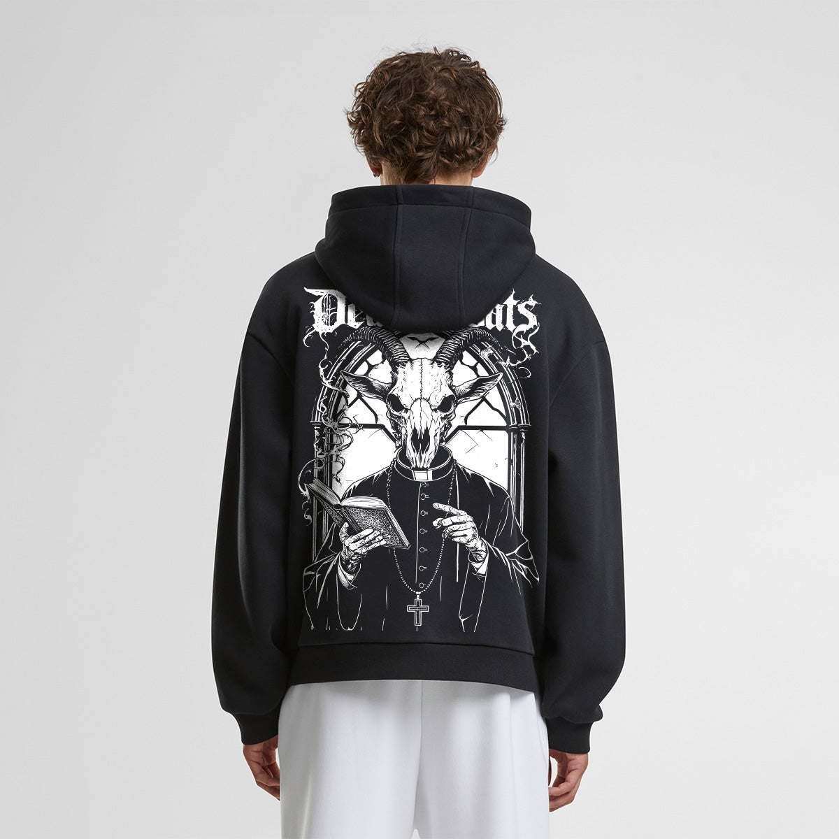 THE DEAD GOATS OVERSIZED SATANIC HOODIE