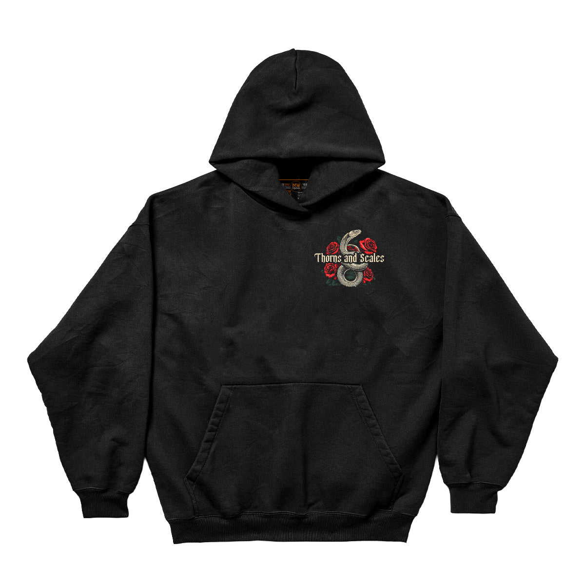 THORNS AND SCALES OVERSIZED URBAN HOODIE