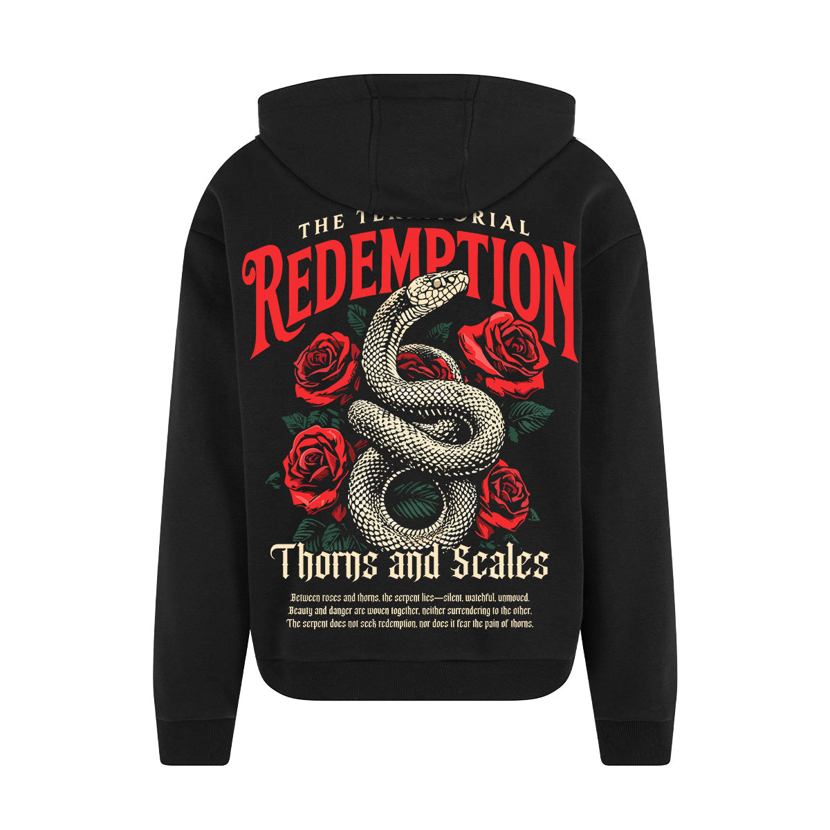 THORNS AND SCALES OVERSIZED URBAN HOODIE