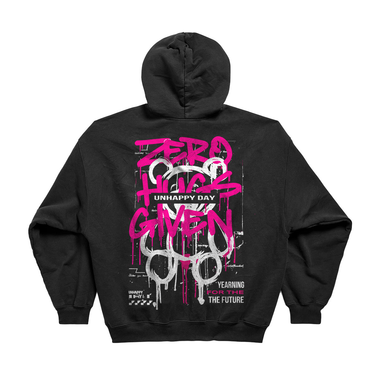 UNHAPPY DAY OVERSIZED URBAN HOODIE