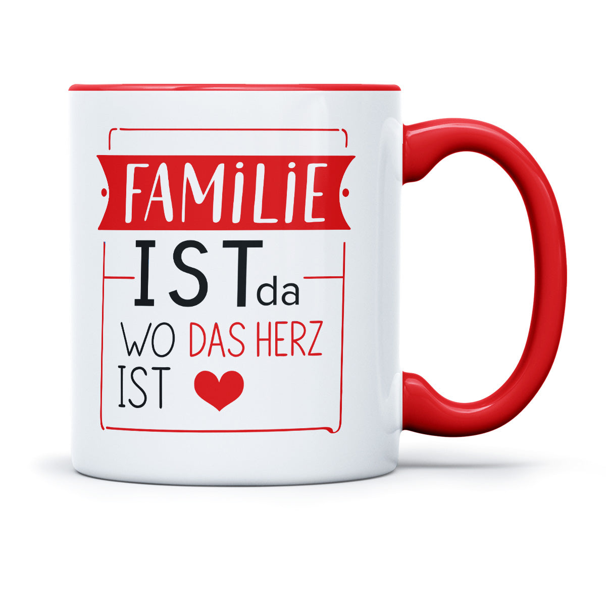 FAMILIE IST DA WO DAS HERZ IST - TASSE