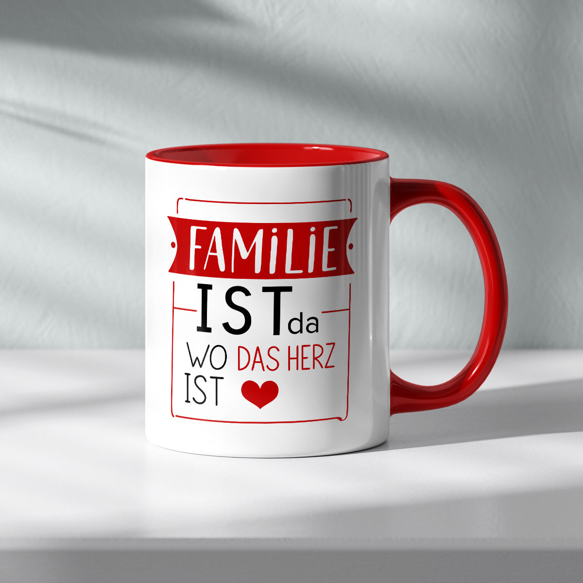 FAMILIE IST DA WO DAS HERZ IST - TASSE