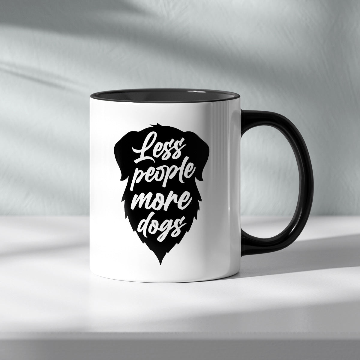 LESS PEOPLE MORE DOGS - TASSE