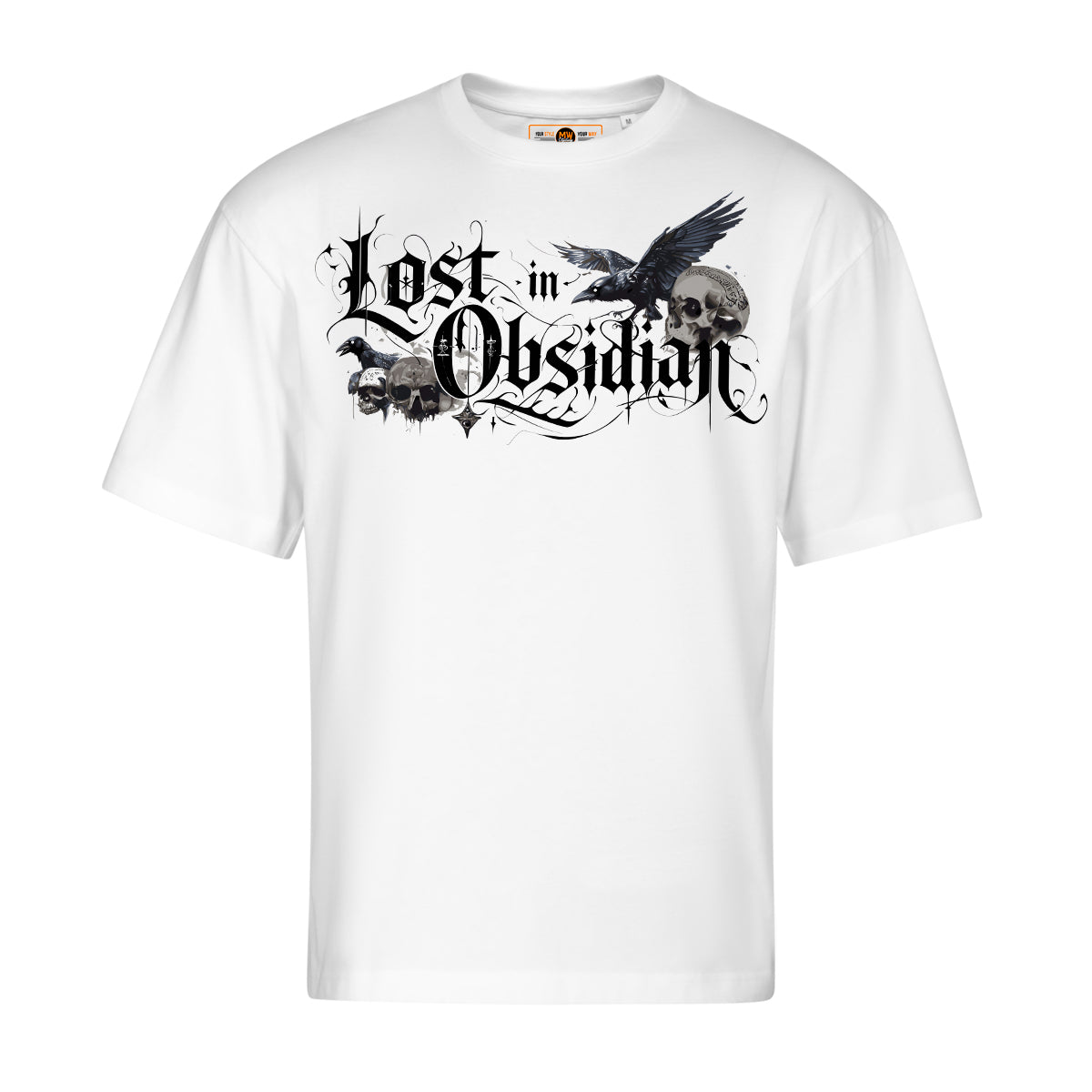 LOST IN OBSIDIAN OVERSIZED GOTHIC TEE | STREETWEAR